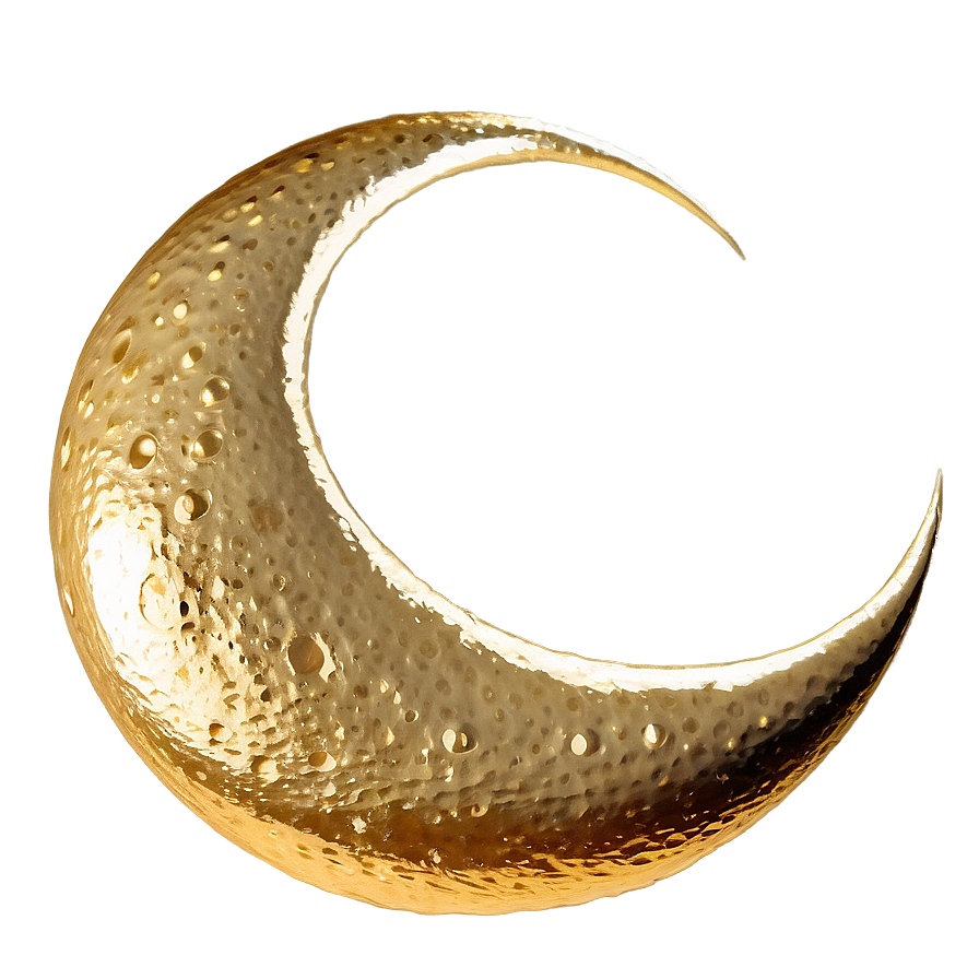 Golden Crescent Moon Png 98