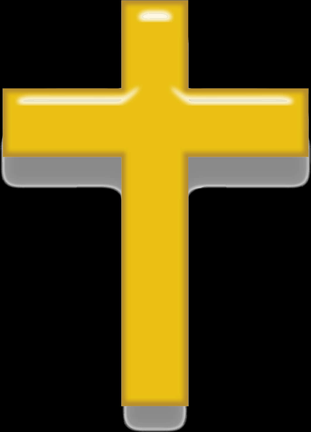 Golden Cross Icon