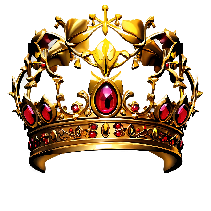 Golden Crown For Royalty Png 06282024