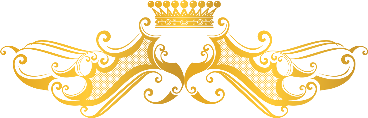 Golden Crown Ornament Vector