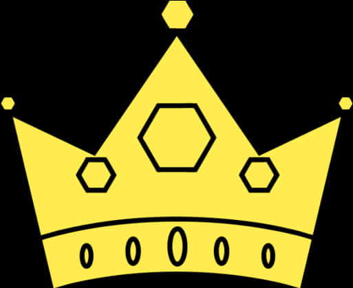 Golden Crown Vector Illustration