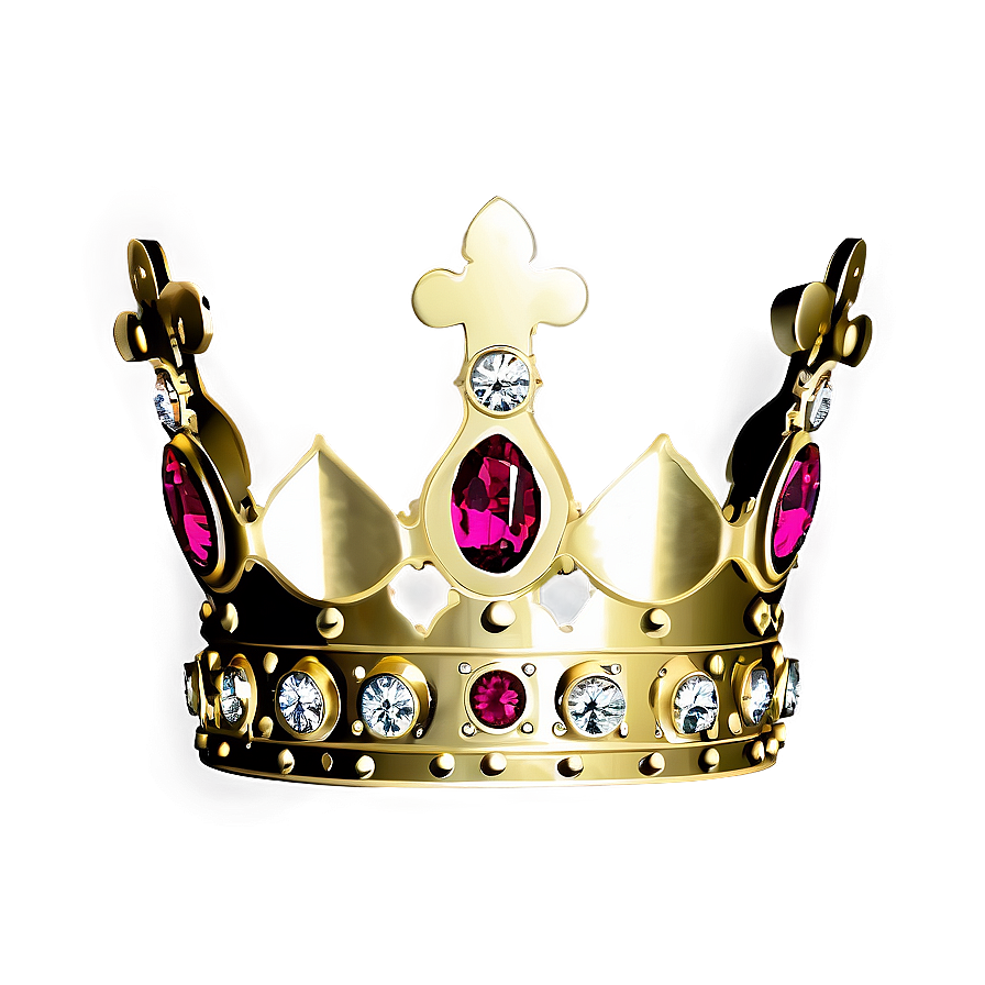 Golden Crown With Diamonds Png Eog78