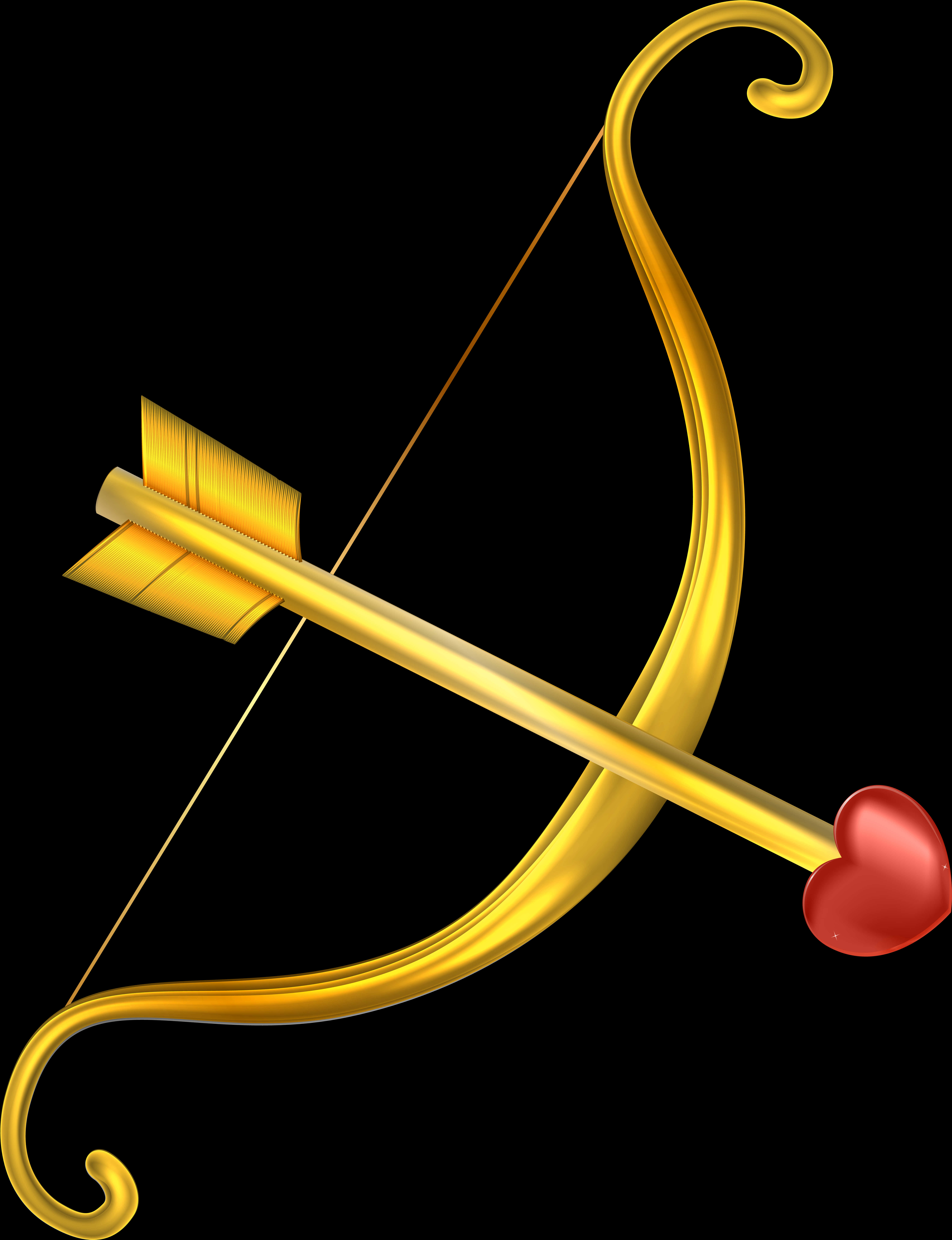Golden Cupid Bowand Arrow
