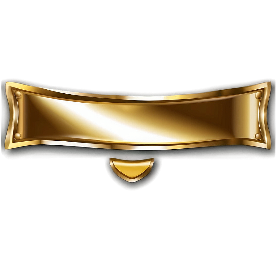 Golden Curved Banner Png Odh