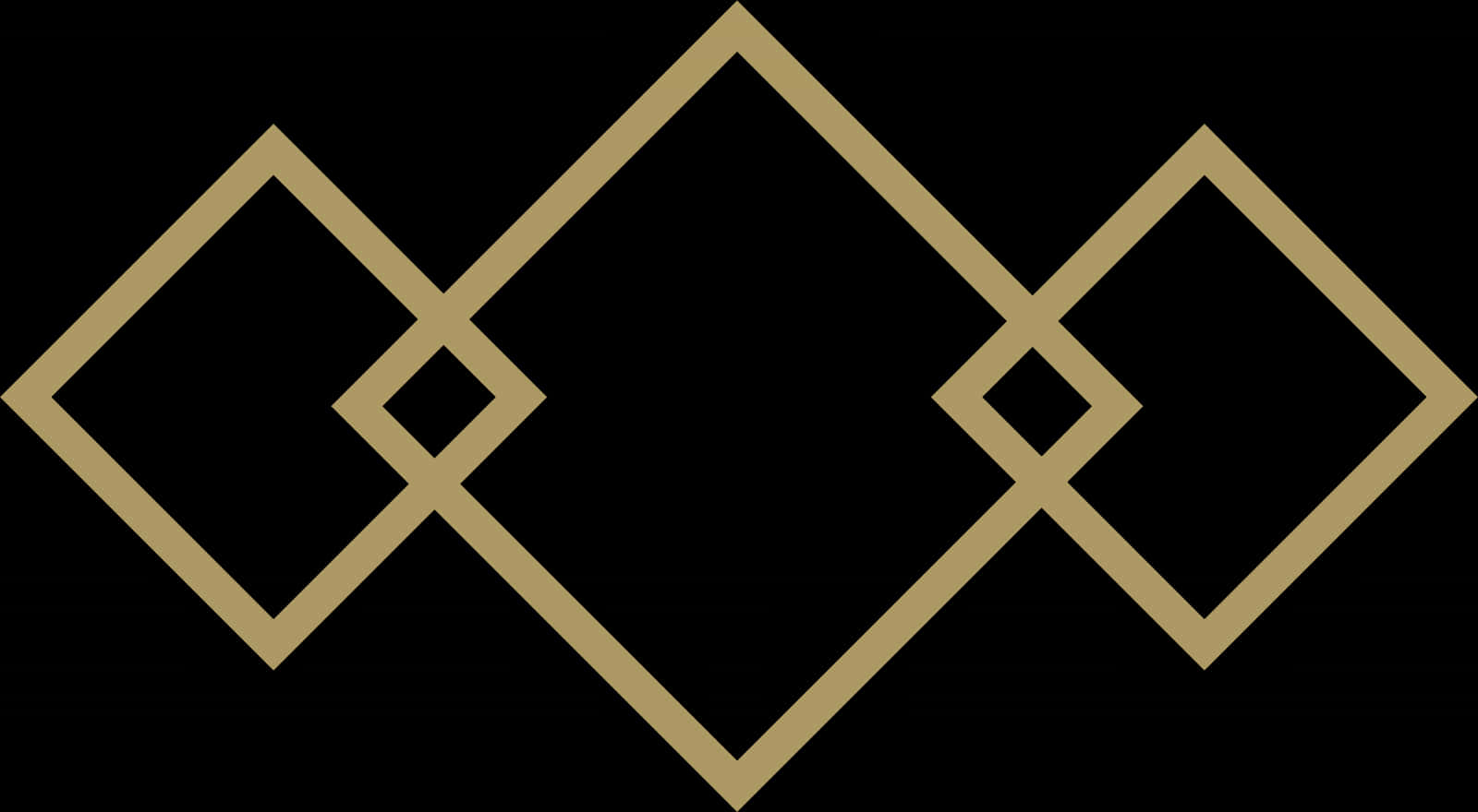 Golden Diamond Pattern Border