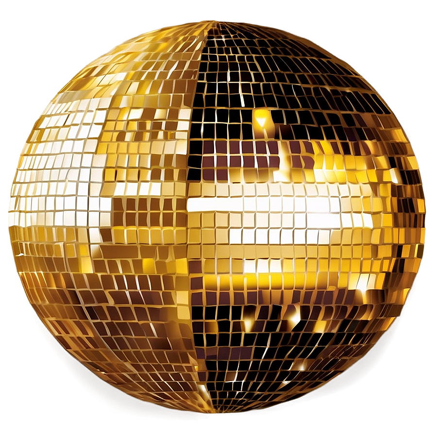 Golden Disco Ball Sparkle