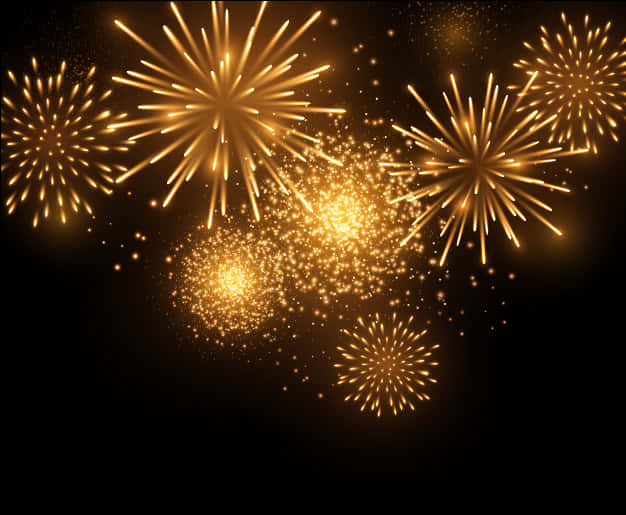 Golden Diwali Fireworks Display