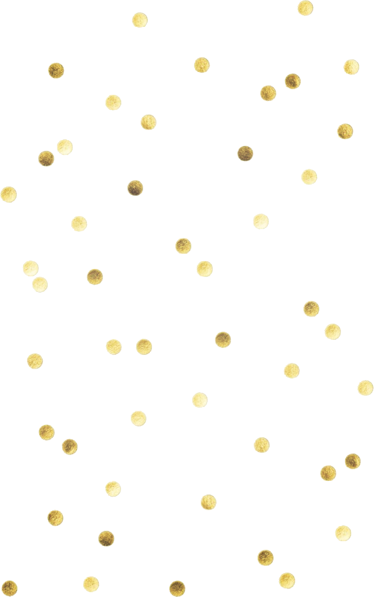 Golden Dots Patternon Teal Background