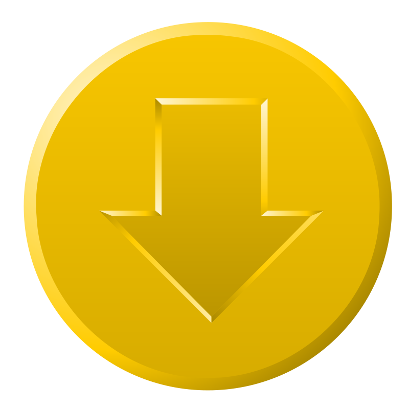 Golden Download Icon