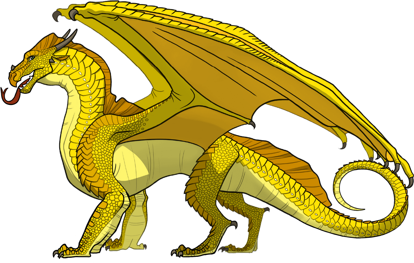 Golden_ Dragon_ Illustration_ Wings_of_ Fire