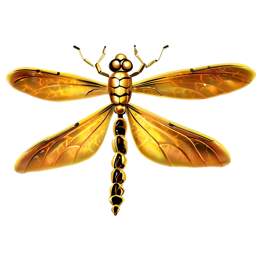 Golden Dragonfly Png Uad