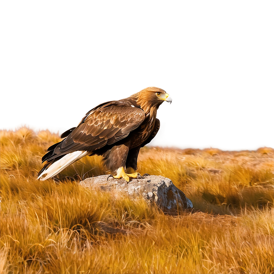 Golden Eagle In Rustic Landscape Png 41