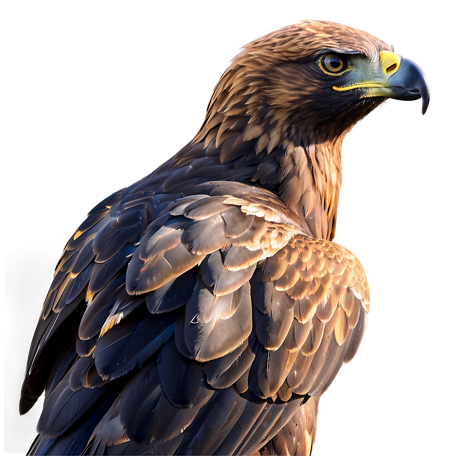 Golden Eagle In Sunset Light Png Qau9