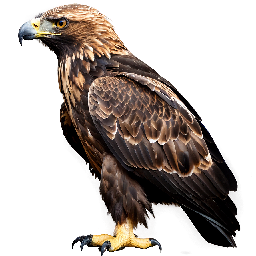 Golden Eagle Profile In Detail Png Sxa