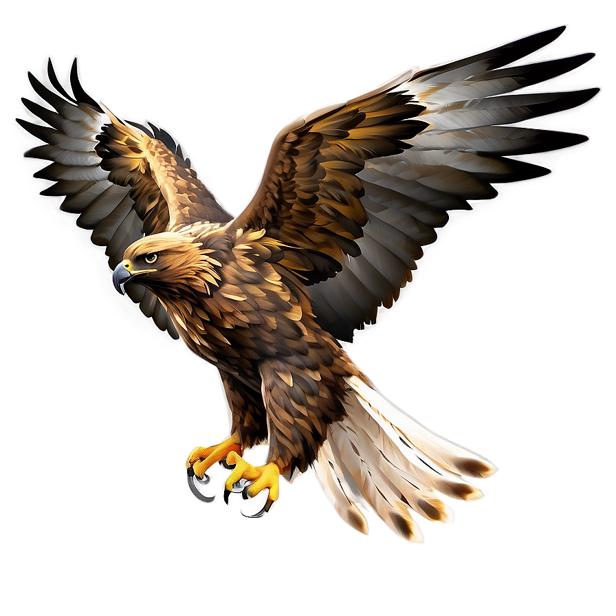 Golden Eagle Side View Png Qjj