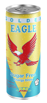 Golden Eagle Sugar Free Energy Drink Can