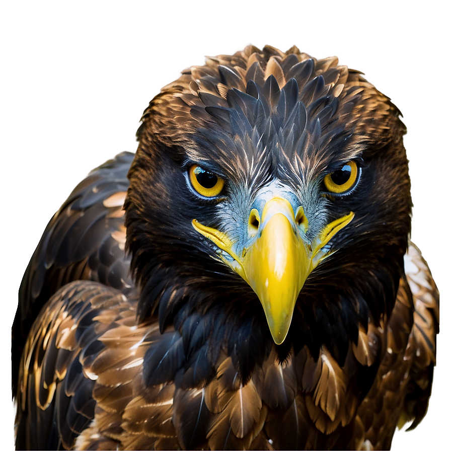 Golden Eagle With Piercing Eyes Png Qks75