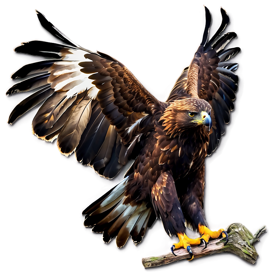 Golden Eagle With Prey Png Rth84