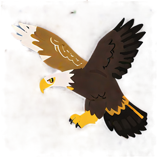 Golden Eagle With Spread Wings Png C