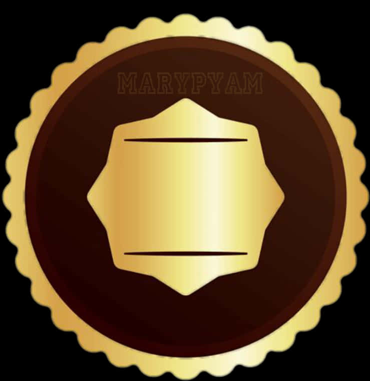 Golden Emblem Design
