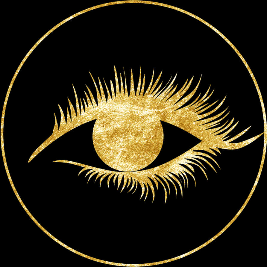 Golden Eye Icon Glitter