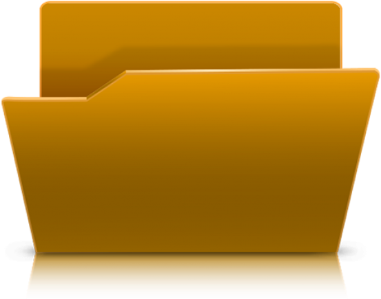 Golden File Folder Icon