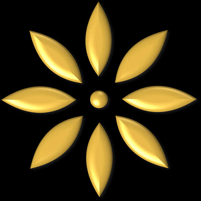 Golden Floral Emblem