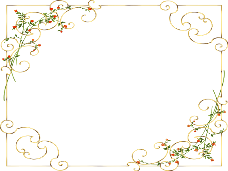 Golden Floral Frame Design.png