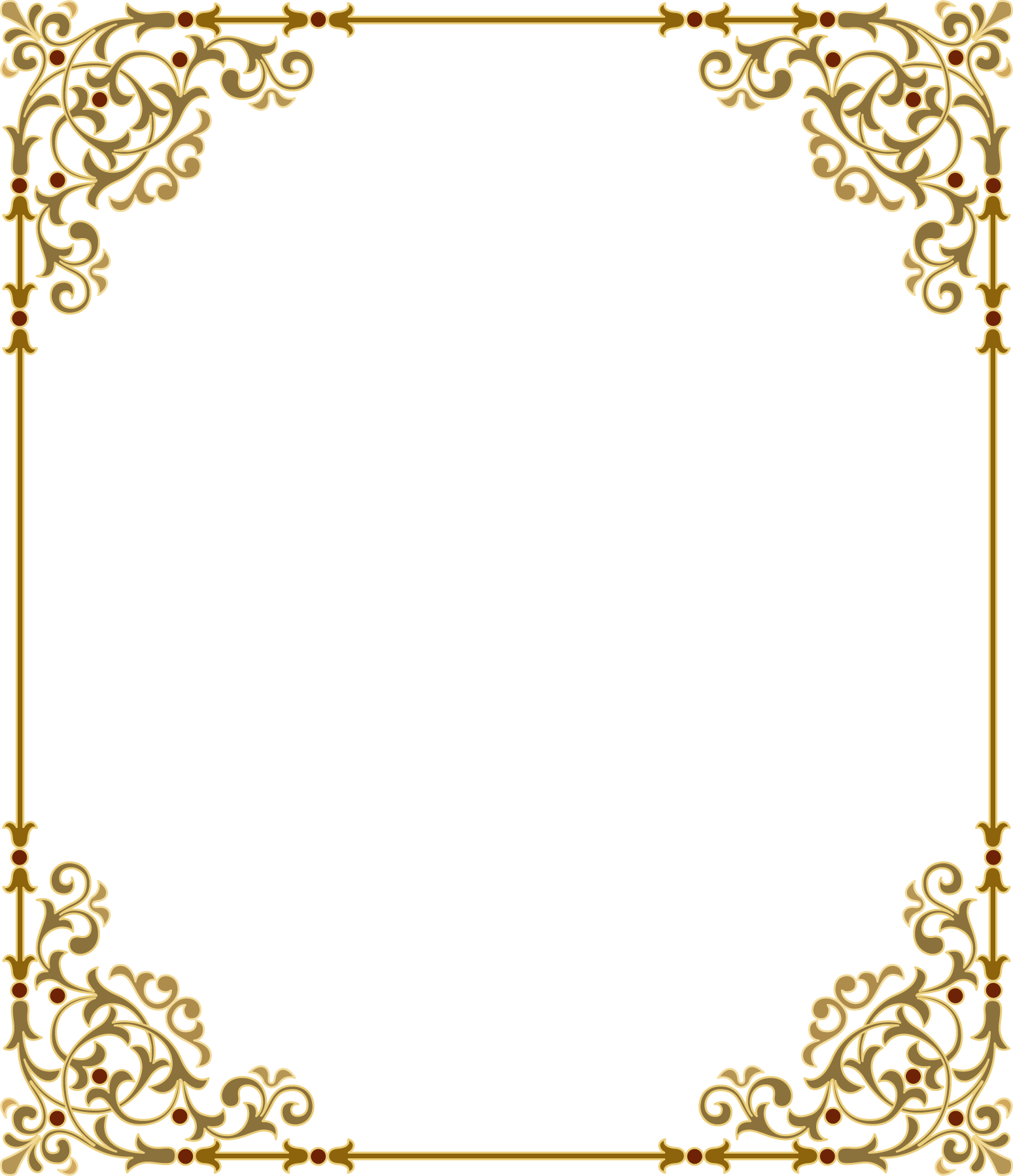 Golden Flourish Frame Design