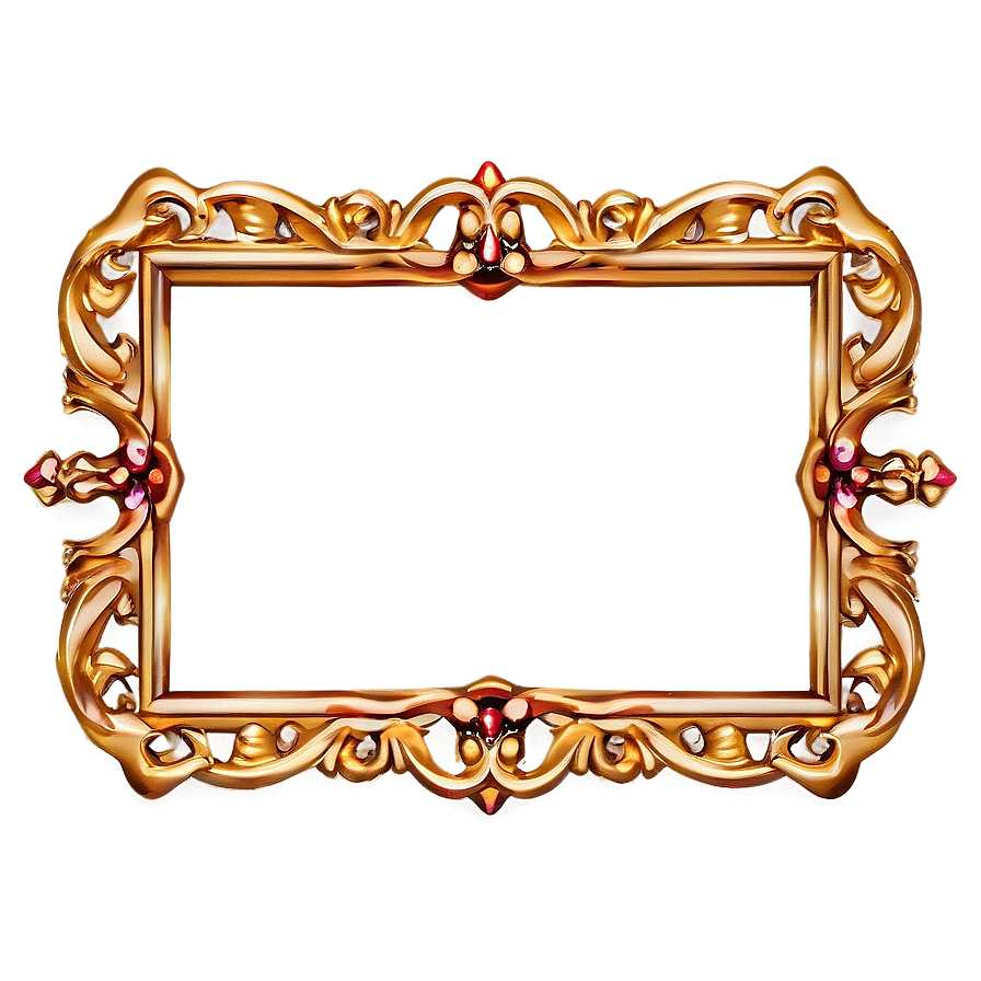 Golden Frame Design Png Uls35
