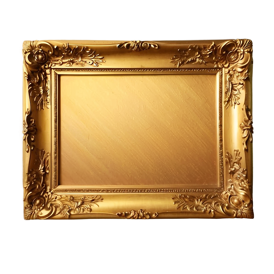 Golden Frame For Art Png Lqq