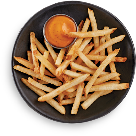 Golden French Frieswith Dipping Sauce