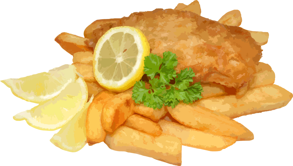 Golden Fried Fish With Lemon And Parsley.png