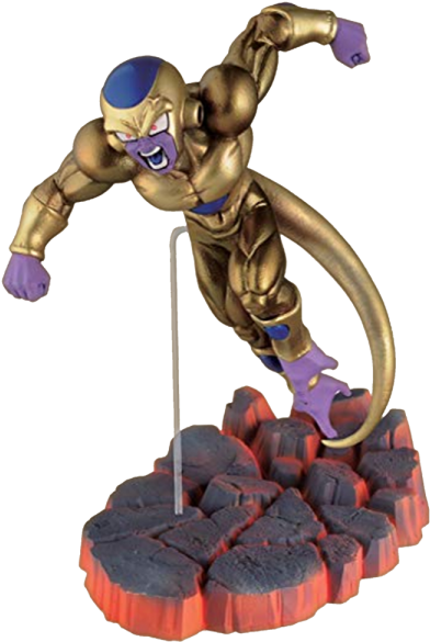 Golden Frieza Figure Levitating