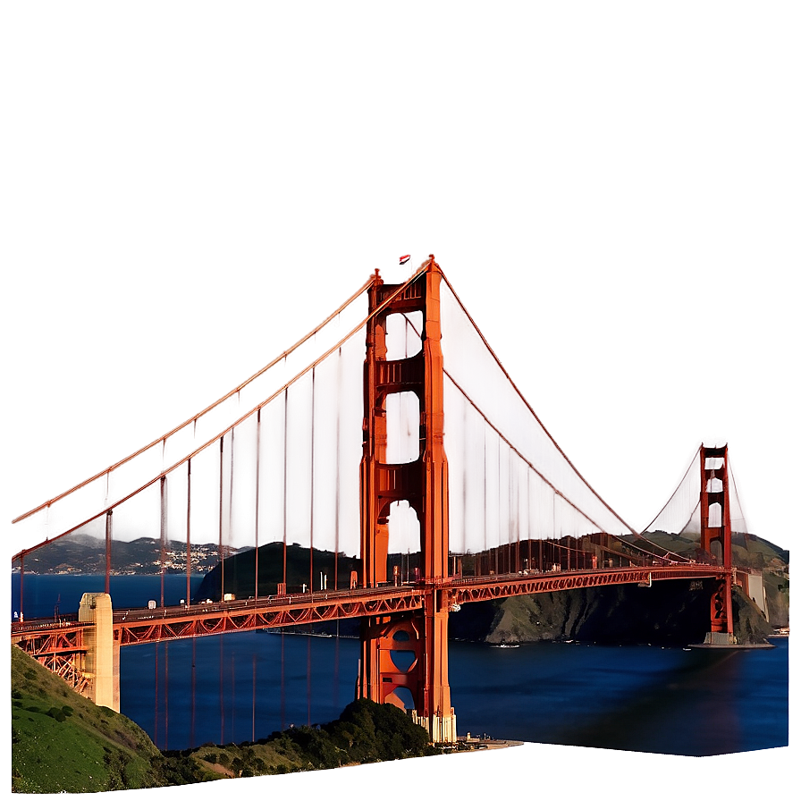 Golden Gate Bridge At Twilight Png 48