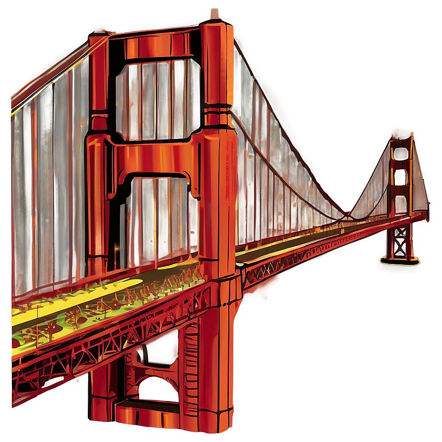 Golden Gate Bridge Romantic Sunset Png Ctf