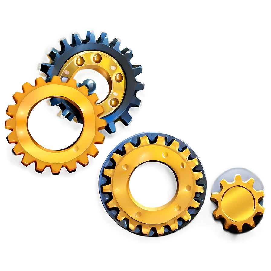 Golden Gear Icon Png 05252024