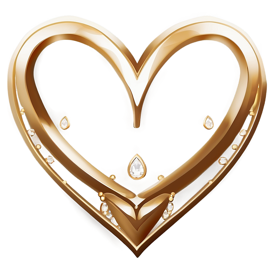 Golden Heart Clipart Luxury Png 10