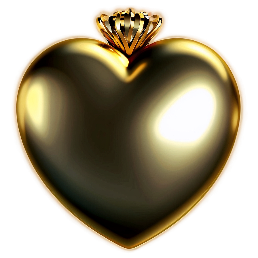 Golden Heart Clipart Luxury Png 40