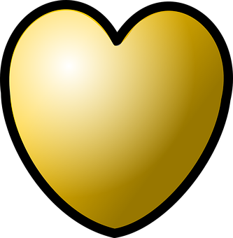 Golden Heart Icon