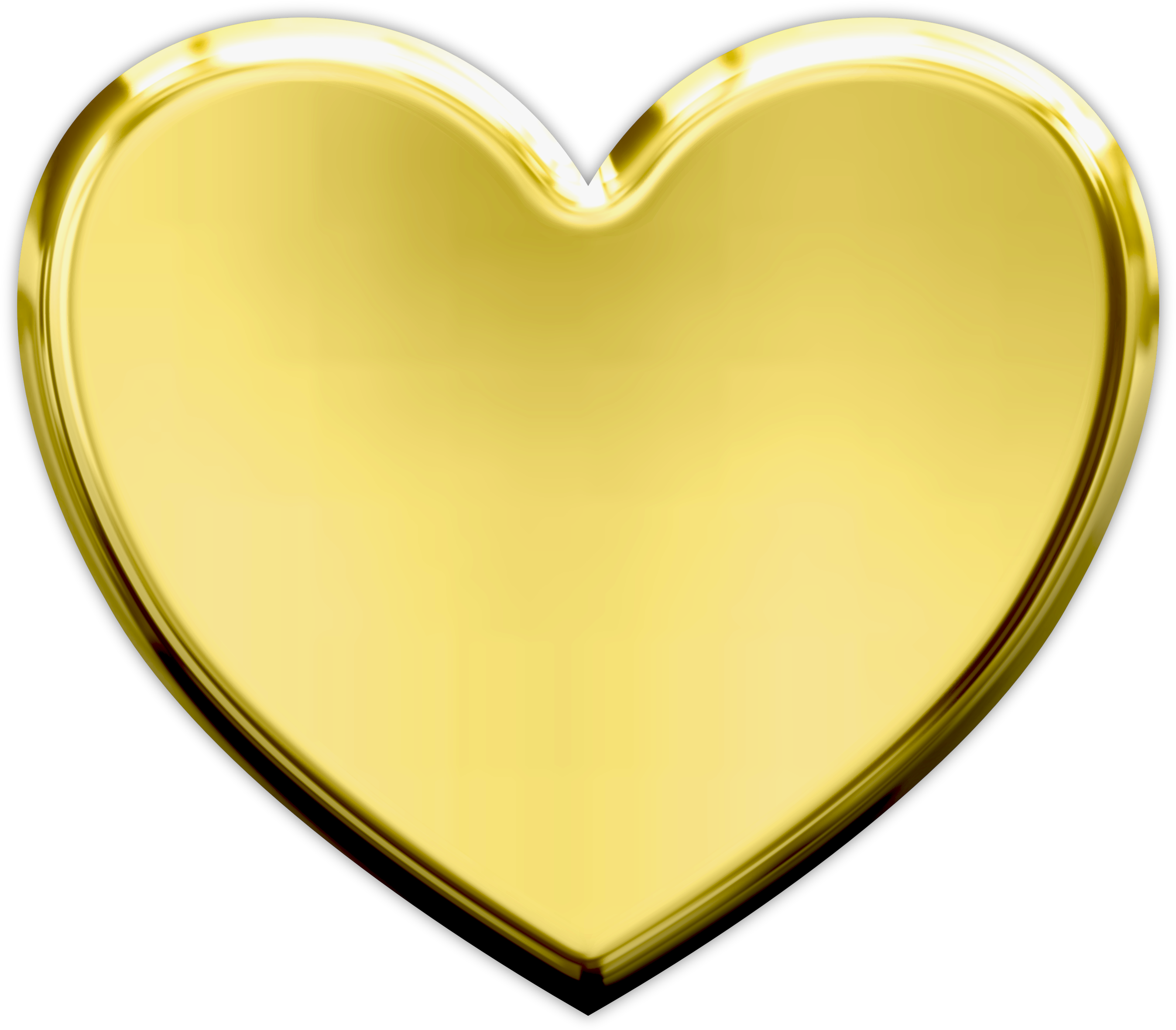 Golden Heart Transparent Background.png