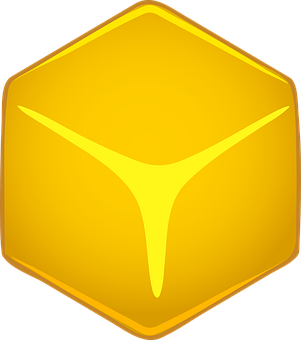 Golden Hexagon Icon