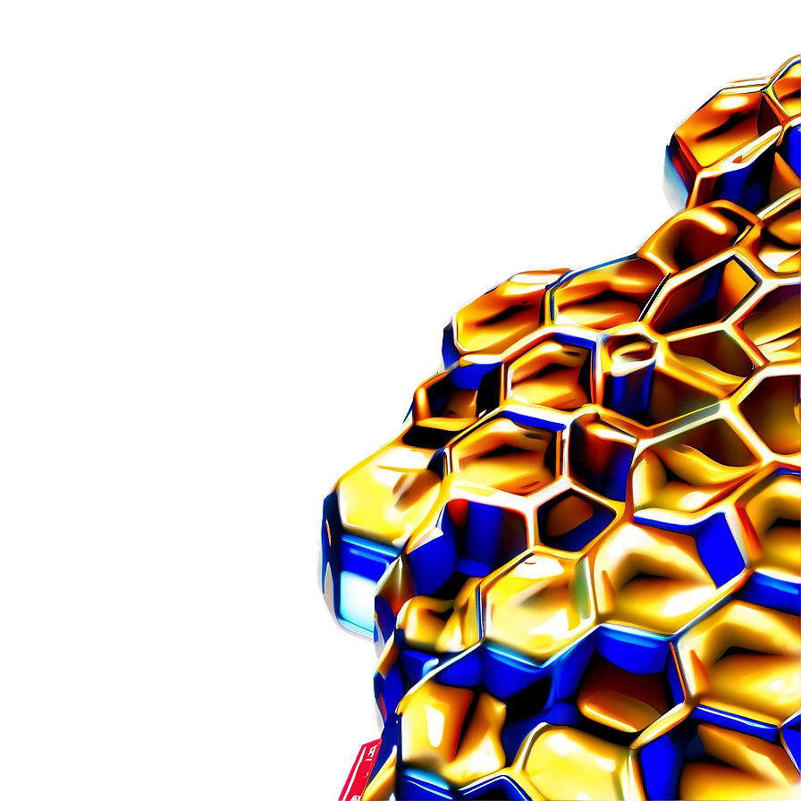 Golden Honeycomb Texture Png 05232024