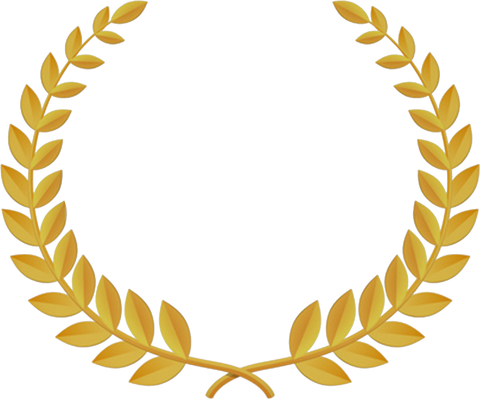 Golden Laurel Wreath Graphic