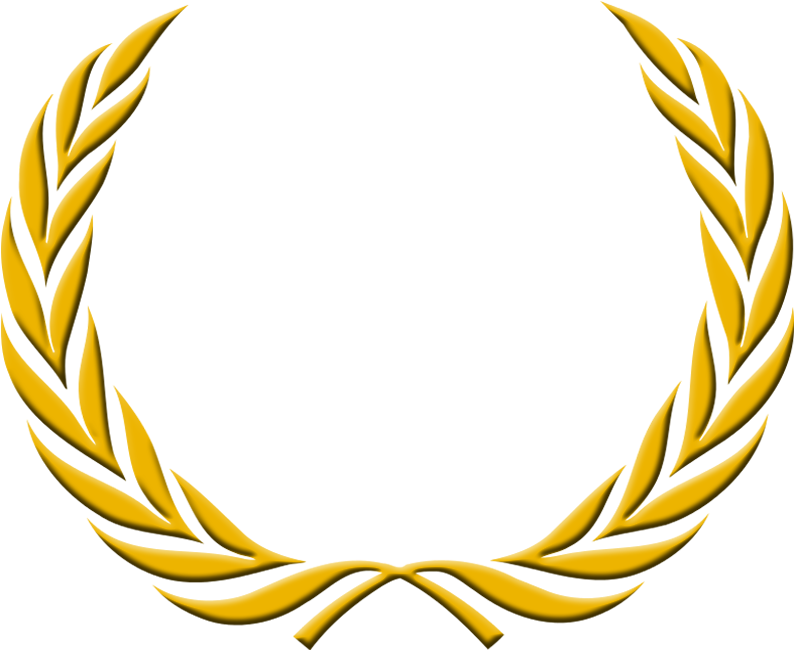 Golden Laurel Wreath Graphic