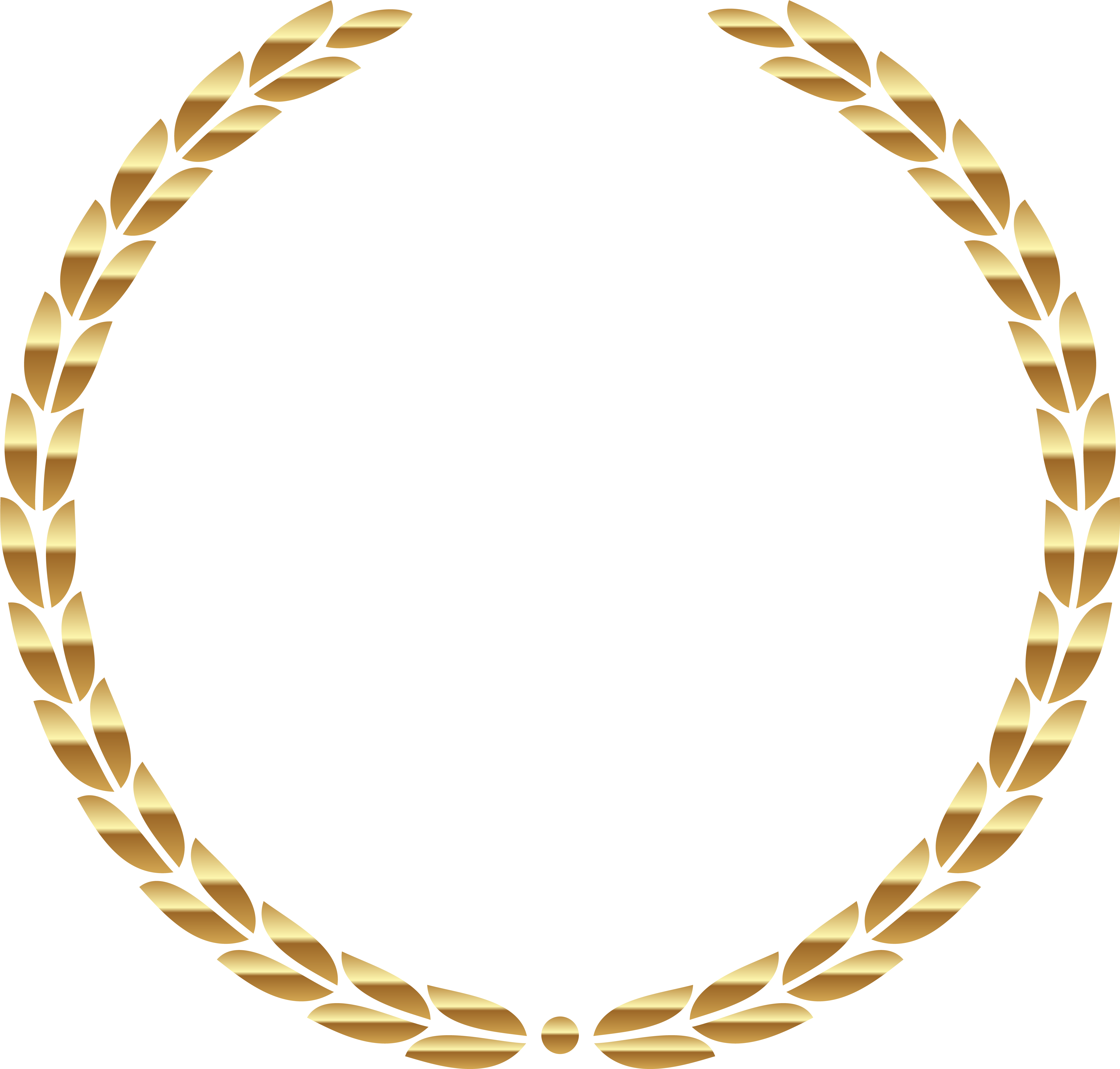 Golden Laurel Wreath Graphic