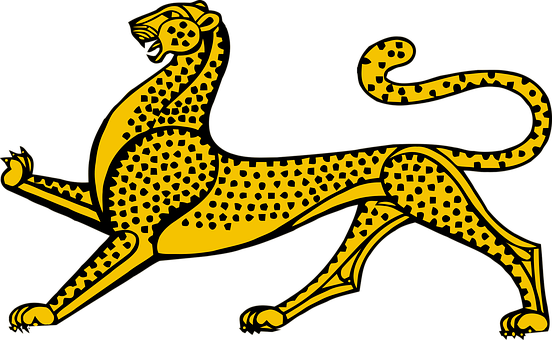 Golden Leopard Illustration