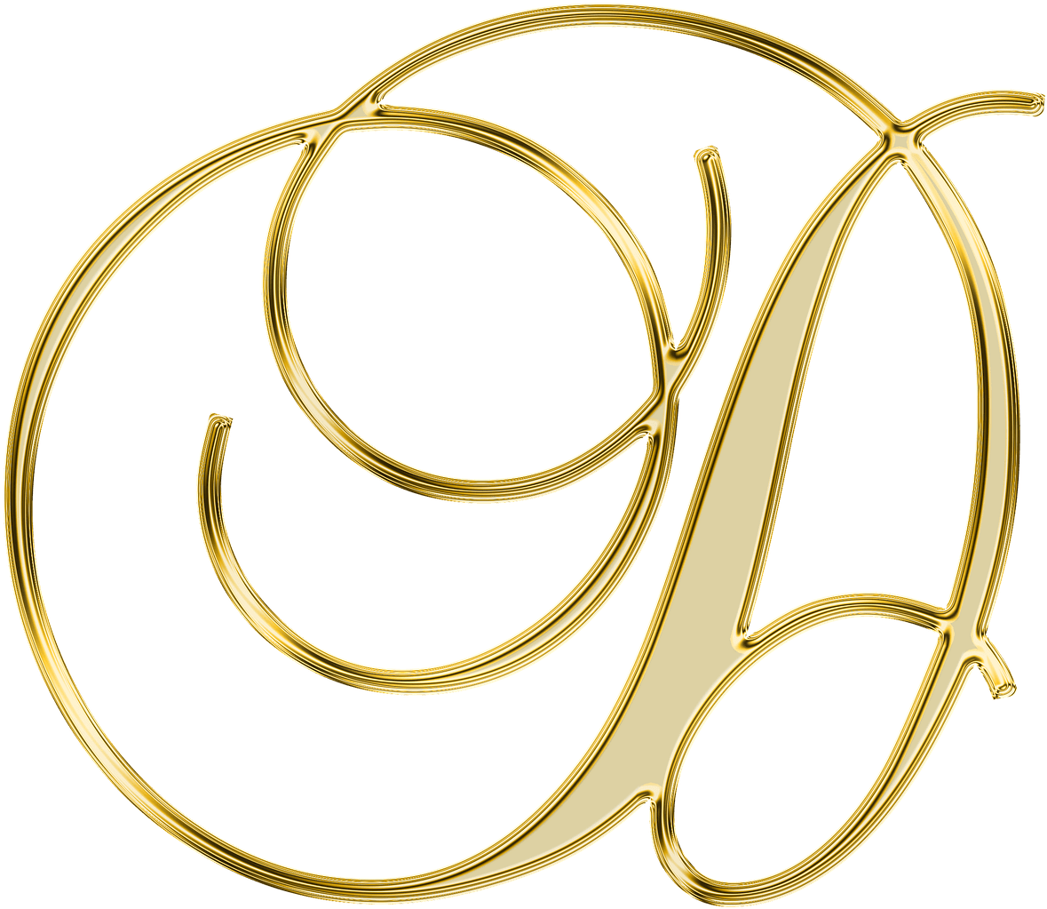 Golden Letter B Design