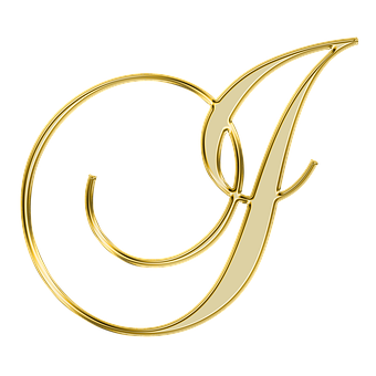 Golden Letter D Design