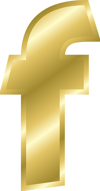 Golden Letter F Icon